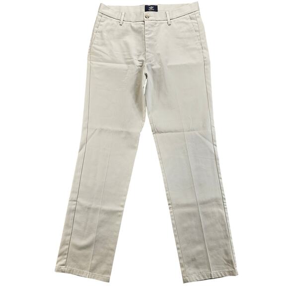 Dockers Slim Fit Pants 32x32 Mens Flat Front Khakis Straight Leg Welt Pockets - Picture 1 of 16